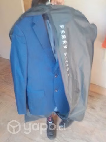 Terno perry Ellis talla 42 azul como nuevo - Imagen 2