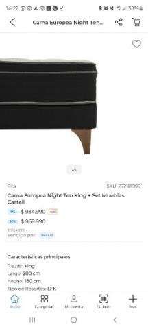 Cama Flex King + set muebles - Imagen 2
