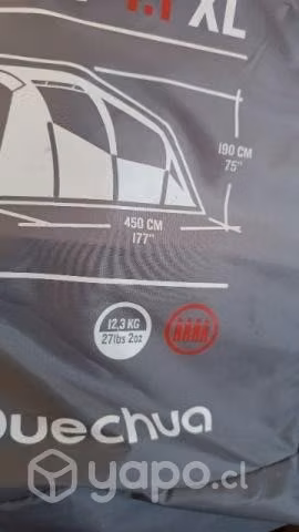 Carpa 4 personas, quechua, un uso, conversable