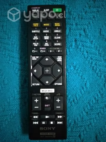 Sony control remoto original mhc-v90dw ( detalle )