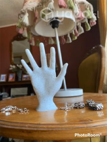 Soporte Mano Marmol Anillos/accesorios