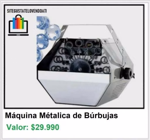 Máquina Metálica de Burbujas