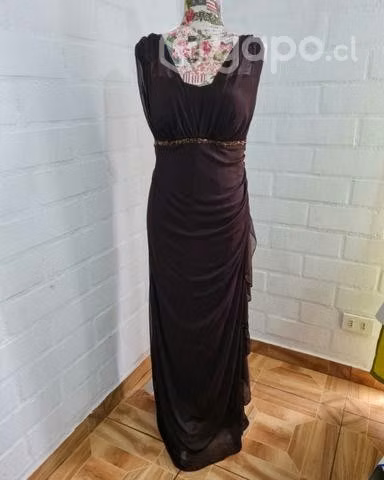 Vestido color cafe