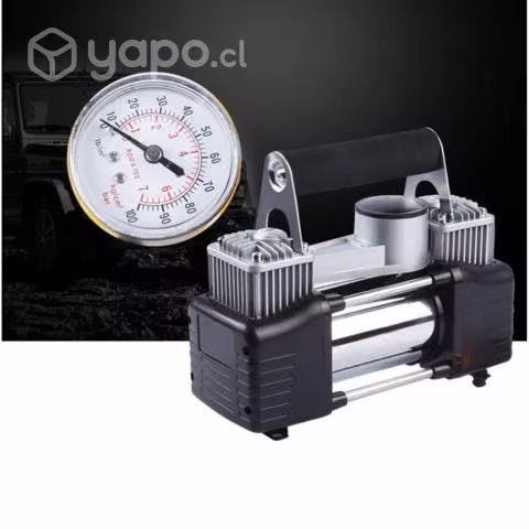 Compresor De Aire Para Auto Metalico Doble Cilindr - Imagen 4