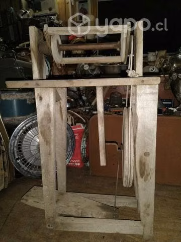 Antigua máquina artesanal para hilar lana,vintage