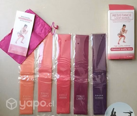 Bandas elasticas para gluteo