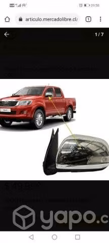 Espejos Toyota hilux 2012 / 2015 - Imagen 2