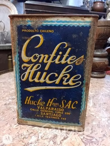Antigua lata de Confites Hucke de colección