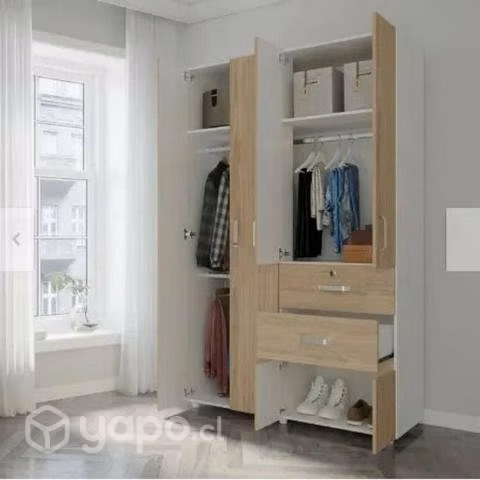 Closet 4 Puertas 2 Cajones Home Collection