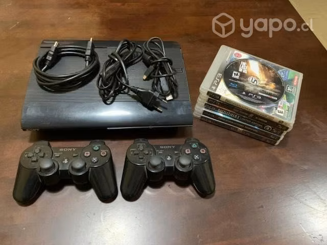 PLAY STATION 3 SUPER SLIM (Desbloqueada) 500gb