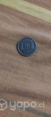 Colección de monedas antiguas chilenas
