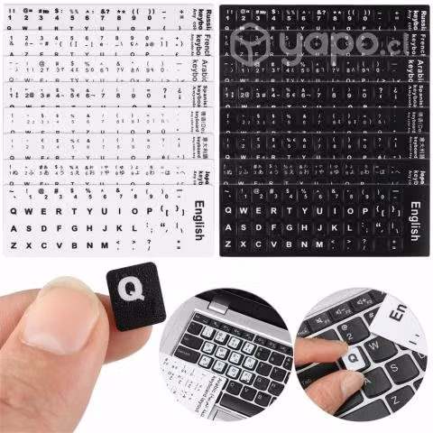 Pegatinas,letras adhesivas para teclado computador