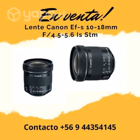 Lente canon 10-18mm