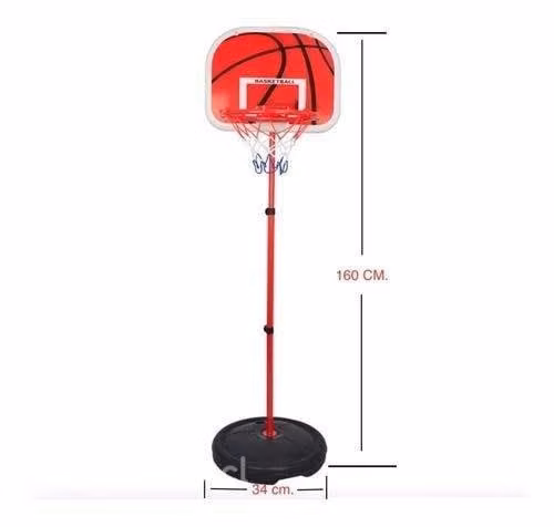 Aro Basquet Basquetbol Maya + Inflador + Balón