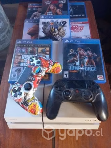 Ps4 con 8 juegos