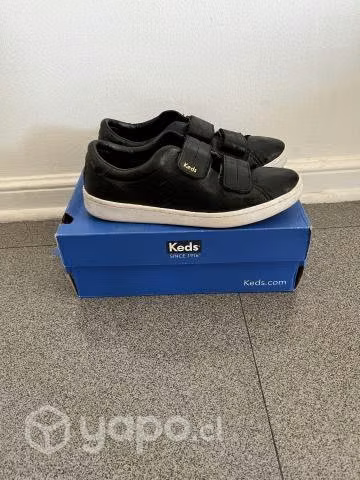 Vando Zapatillas Keds cuero negras - Imagen 2