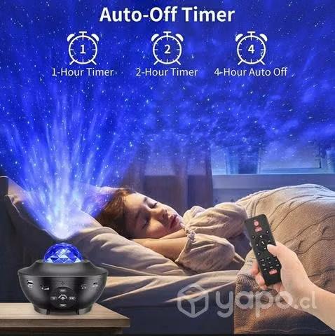 Proyector de galaxia estrellas led y sonido bluet - Imagen 5