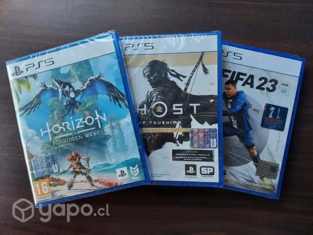 Horizon II + Ghost of Tsushima + Fifa 23 ps5