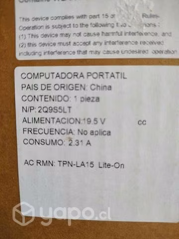 Notebooks Hp nuevo con disco de estado solido