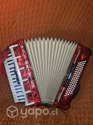 Acordeón Alemana Welt meister amigo 80 bajos 3 reg