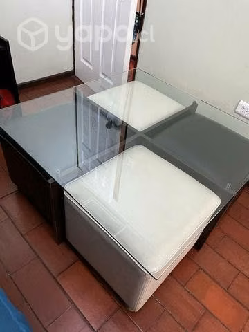 Mesa de centro vidrio