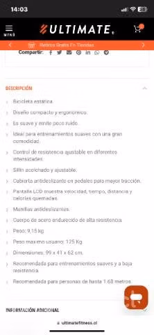 Bicicleta estática