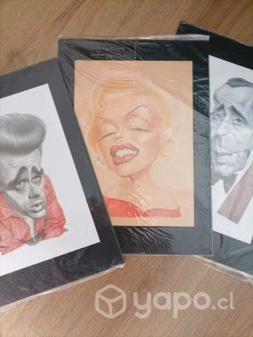 Estrellas de Hollywood colección caricaturas
