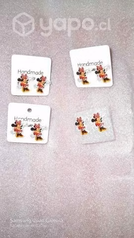 Variedad Aritos Mickey y Minnie Mouse Nuevos - Imagen 5