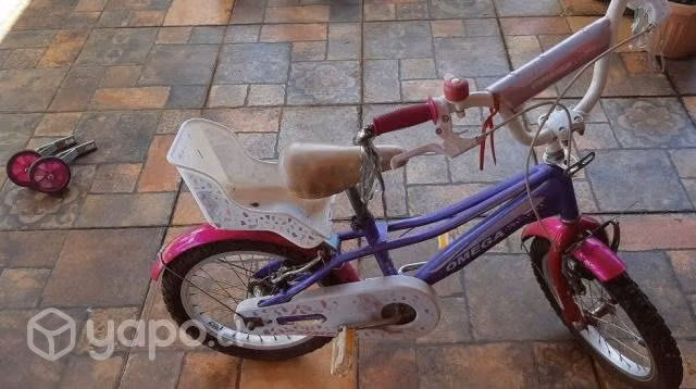 Bicicleta aro 16 llantas aluminio omega poco uso - Imagen 3