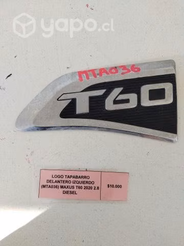 Logo Tapabarro Delantero Izquierdo (MTA036) Maxus