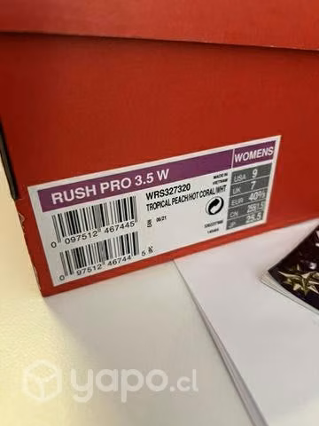 Zapatillas Wilson rush pro 3.5 talla USA 9 mujer - Imagen 4