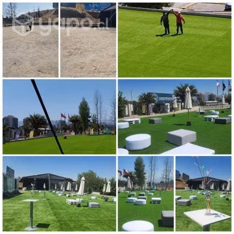 Pasto sintetico ornamental