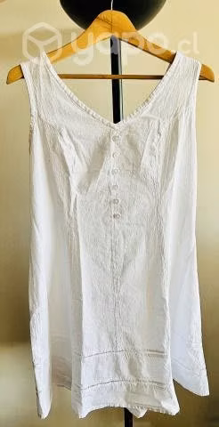 Vestido Blanco - 100% Algodón - Pulsanti