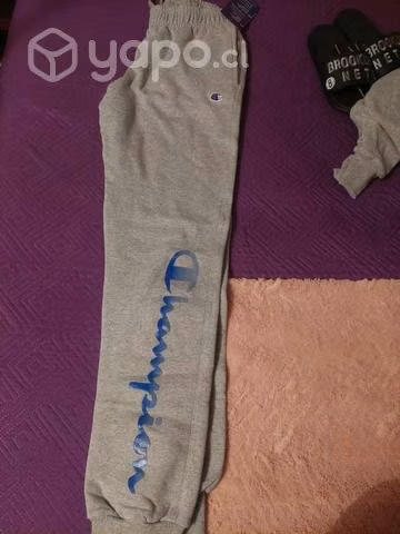 Buzo champion gris original talla S - Imagen 3