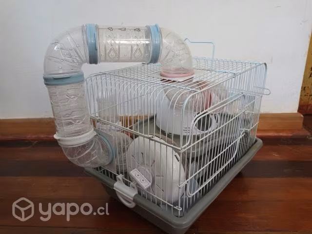Jaula más caja de trasporte Hámster