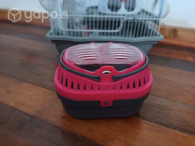 Jaula más caja de trasporte Hámster