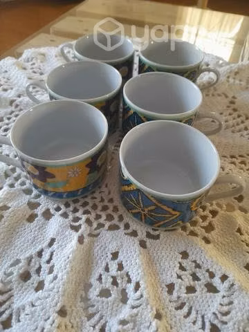 Set de 6 tazas para té