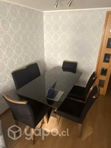 Comedor Negro 6 Sillas