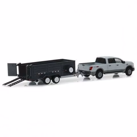 Nissan Titan XD Pro-4X & Dump Trailer GRIS - Imagen 3