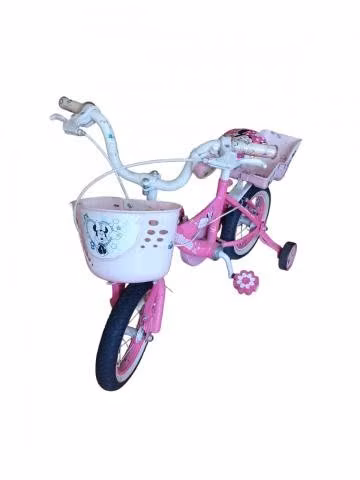 Bicicleta Aro 16 Para Niña 4 A 6 Años Rosada Casco