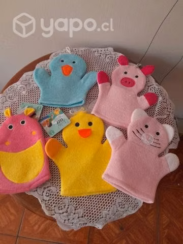 Guantes de baño 6 modelos diferentes