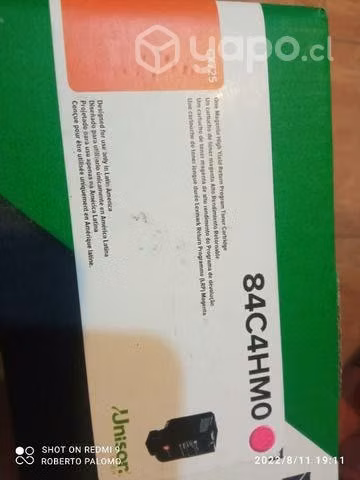 Pack lexmark 84c4hm0 y Colores originales de alta