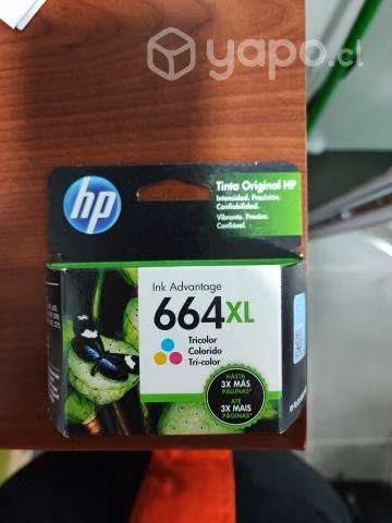 Tintas HP color y B/N 664 XL