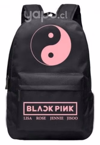 Mochila + cuadros de las Black Pink