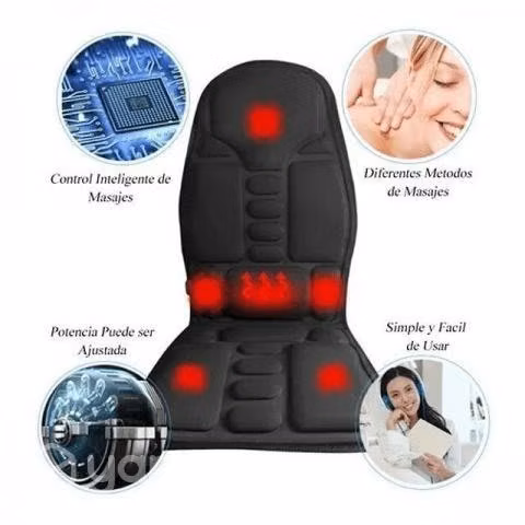 Asiento masajeador espalda auto, hogar y oficina