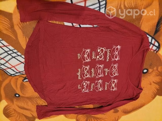 Polera manga larga gatitos - Imagen 2