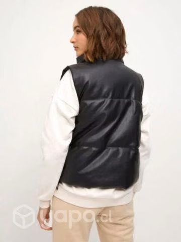 Chaqueta Puffa Sin Mangas Ecocuero - Imagen 2