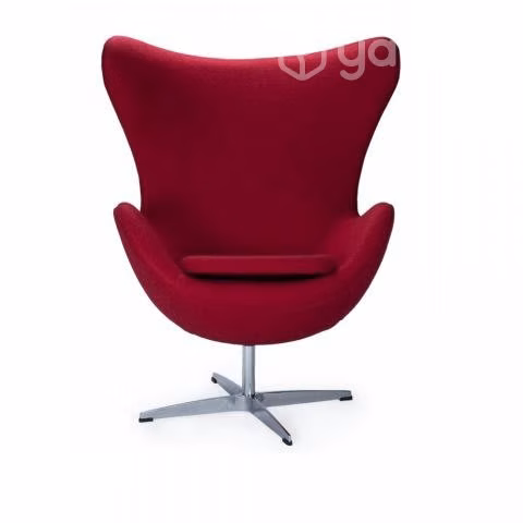 Sillon Egg Tela Rojo Italiano IZ