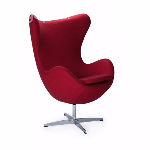 Sillon Egg Tela Rojo Italiano IZ