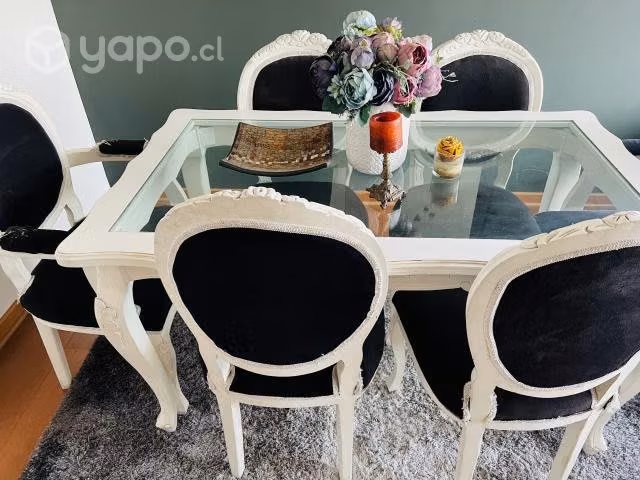 Comedor normando + sitiales + alfombra